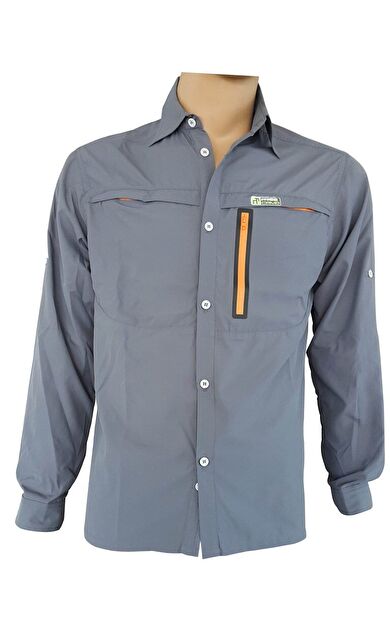 FreeCamp Florida Erkek Gömlek-GRİ