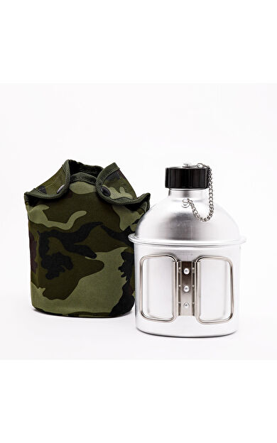 FreeCamp Goodman Alüminyum Kupalı Matara 1 Litre-KAMUFLAJ