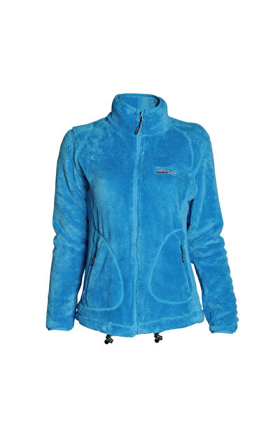 FreeCamp Kadın Full Zipper Welsoft Fleece Polar-TURKUAZ