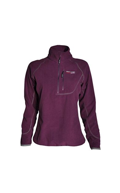 FreeCamp Kadın Yarım Fermuar Polar-MOR