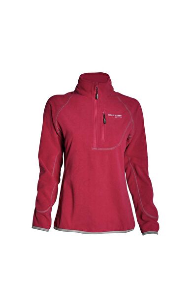 FreeCamp Kadın Yarım Fermuar Polar-PEMBE