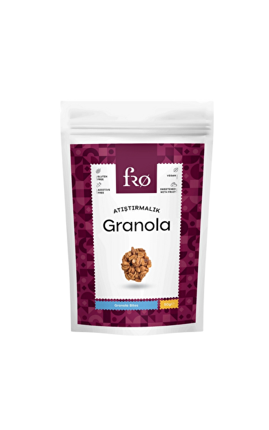 FRO Atıştırmalık Granola Vegan Glutensiz Şekersiz Atıştırmalık 50g