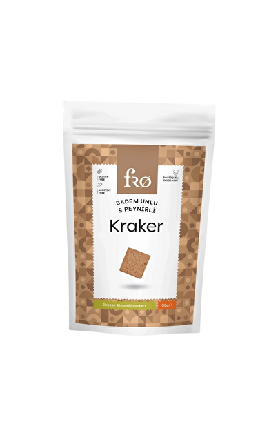 Fro Badem Unlu Peynirli Kraker Glutensiz Atıştırmalık 50g