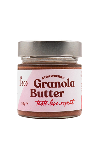 FRO Granola Butter Çilek Glutensiz Şekersiz Vegan Sürülebilir Kahvaltılık 240g