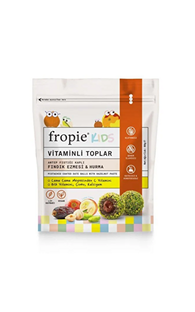 FROPİE Fındık Ezmeli ve Hurmalı Vitaminli Toplar 80g