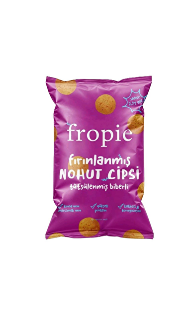 FROPİE Fırınlanmış Nohut Cipsi Tütsülenmiş Biber Çeşnili 50g