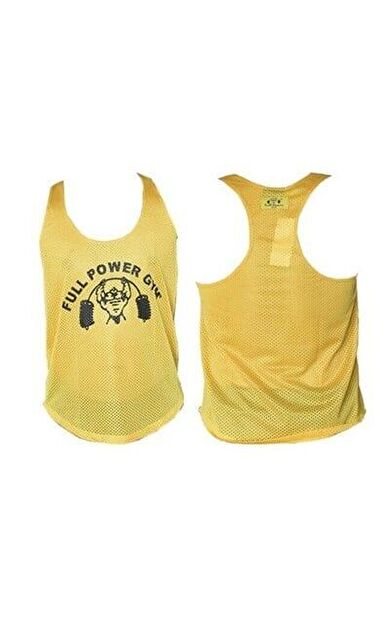 Full Power Gym Fileli Atlet Hardal Sarısı
