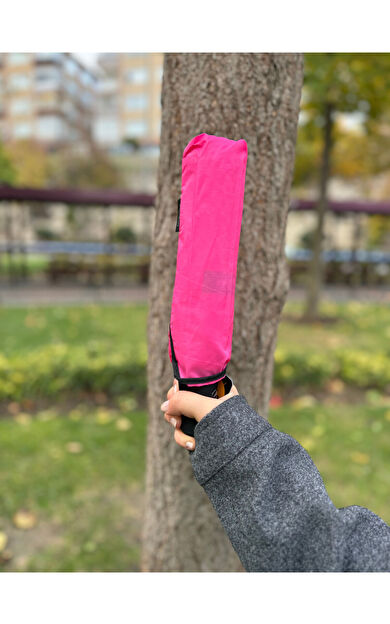 Gabbiano 8 Telli Tam Otomatik Rüzgara Dayanıklı Sihirli  Şemsiye GB2029 Pembe