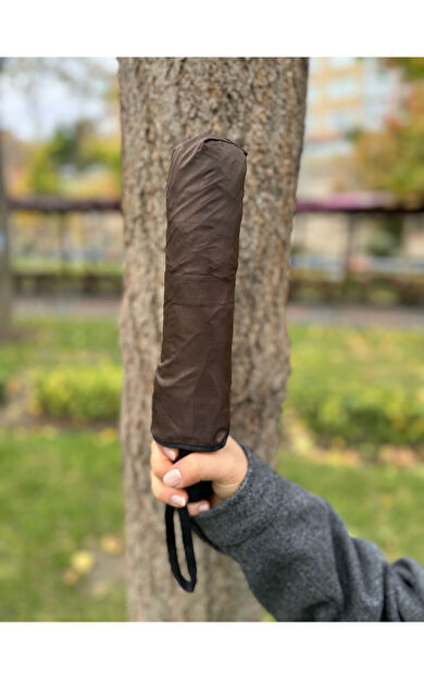 Gabbiano 8 Telli Tam Otomatik Rüzgara Dayanıklı Sihirli  Şemsiye GB2029 Kahverengi