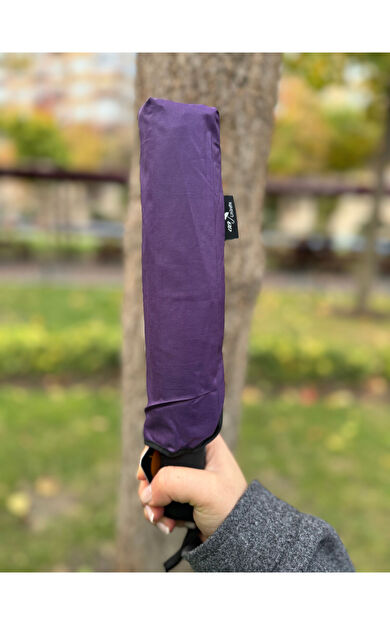 Gabbiano 8 Telli Tam Otomatik Rüzgara Dayanıklı Sihirli  Şemsiye GB2029 Mor