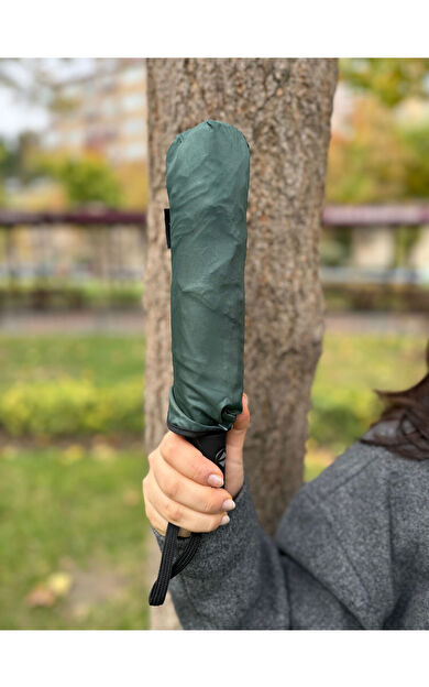 Gabbiano 8 Telli Tam Otomatik Rüzgara Dayanıklı Sihirli  Şemsiye GB2029 Yeşil