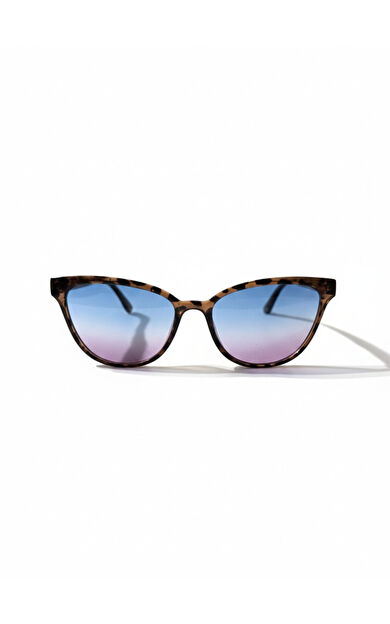 Gabbiano Kadın Cat Eye Güneş Gözlüğü-Kahverengi Leopar