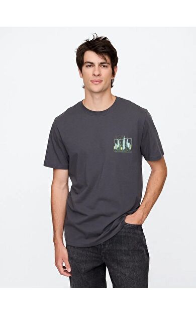 GAP 646674001 V-Gap New York City Erkek Tişört