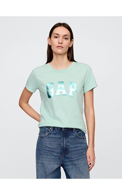 GAP 729555013 V-Ss Logo Classic Tee Kadın Tişört