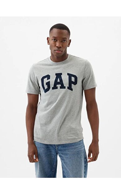 GAP 856659000 V-Everyday Soft Basic Logo T Erkek Tişört