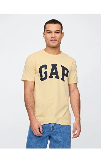 GAP 856659026 V-Everyday Soft Basic Logo T Erkek Tişört