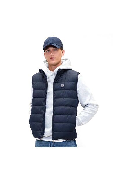 Gap 790584001 V-Frch Logo Ltwt Puffer Vest Erkek Yelek