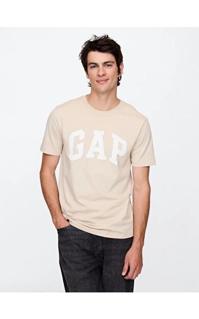 GAP 856659023 V-Everyday Soft Basic Logo T Erkek Tişört