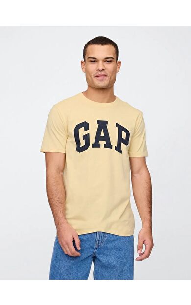 GAP 856659026 V-Everyday Soft Basic Logo T Erkek Tişört