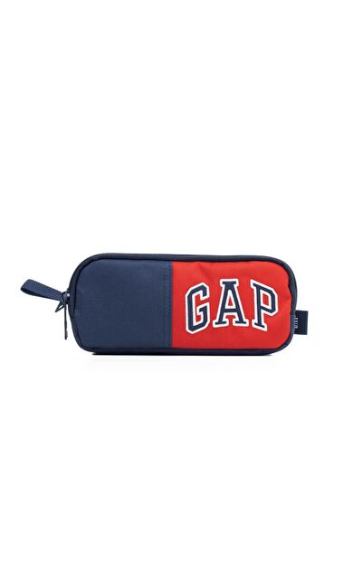 GAP Orijinal Kalem Çantası Çift Bölme Lacivert Kırmızı