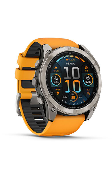 Garmin Fenix 8 Premium Multisport GPS Kol Saati Sapphire Amoled 51mm Turuncu 010-02905-11