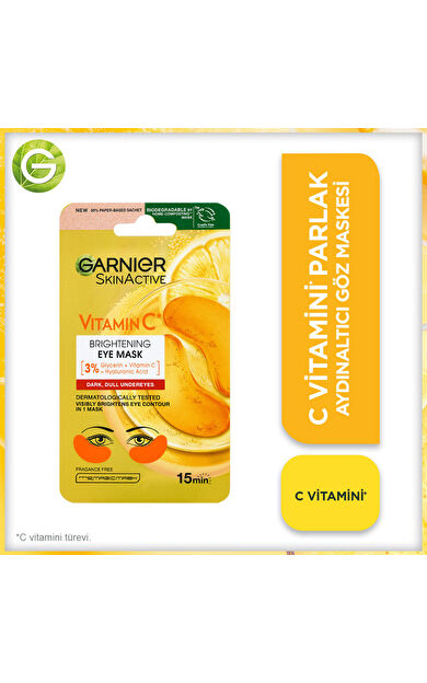 Garnier C Vitamini Parlak Aydınlatıcı Göz Maskesi