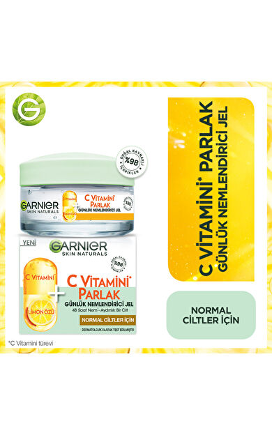 Garnier C Vitamini Parlak Günlük Nemlendirici Jel 50 ml