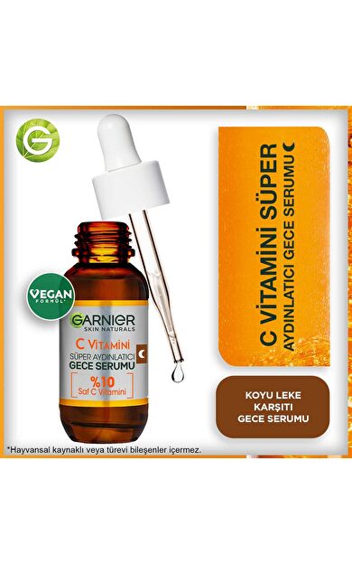 Garnier C Vitamini Süper Aydınlatıcı Gece Serumu