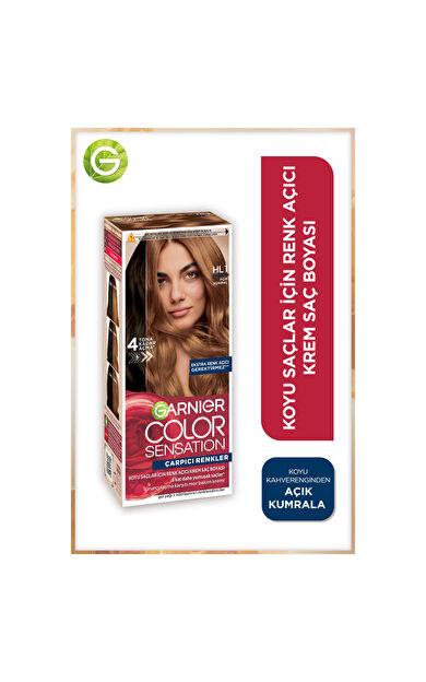 Garnier Çarpıcı Renkler HL1 Koyu Saçlar için Açık Kumral Açıcı Krem Saç Boyası