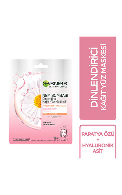 Garnier Dinlendirici Kağıt Maske 32 gr