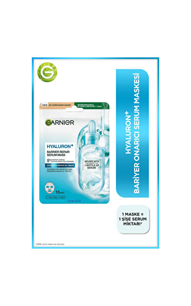 Garnier Hyaluron+ Bariyer Onarıcı Serum Maske 28GR