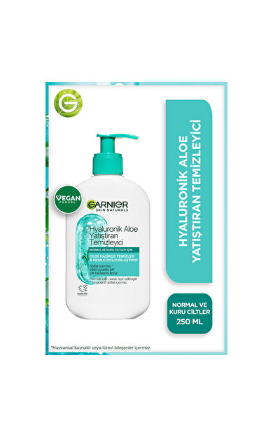 Garnier Hyaluronik Aloe Nemlendiren ve Yatıştıran Temizleyici 250 ml