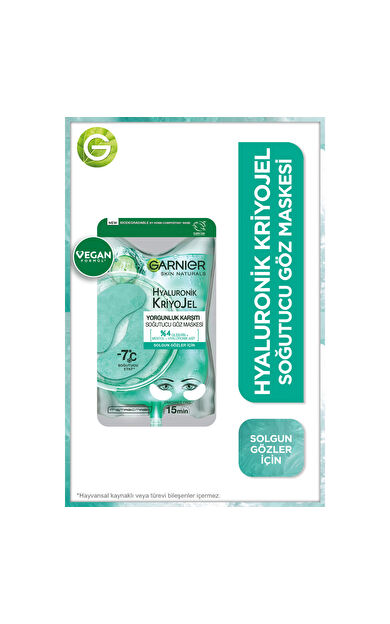 Garnier Hyaluronik Kriyojel Yorgunluk Karşıtı Soğutucu Göz Maskesi