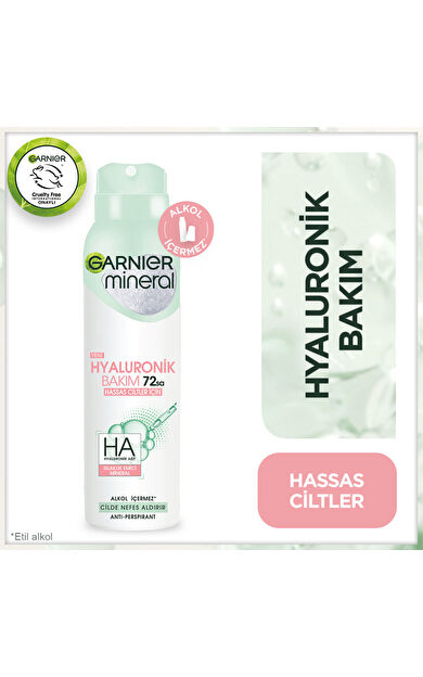Garnier Mineral Hyaluronik Bakım Sprey Deodorant 150 ml