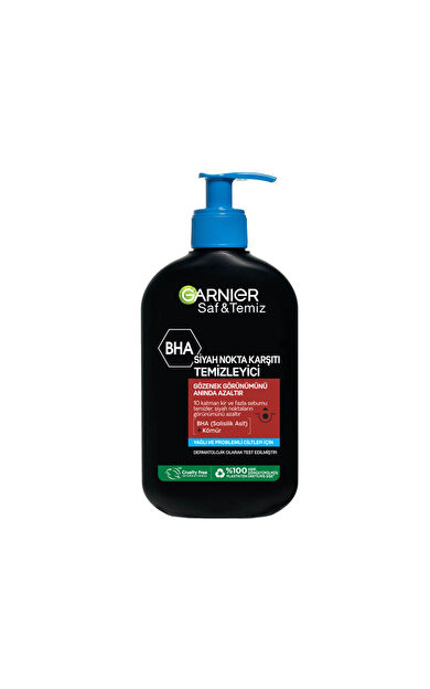 Garnier Saf&Temiz Siyah Nokta Karşıtı Kömürlü Temizleme Jeli 200 Ml