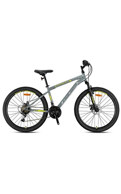 Geroni MAGNUM - 24" - MTB - 13' - 21 Vites - M.Disc - Nardo Gri-Füme/Neon Sarı