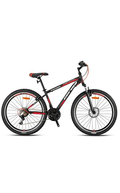 Geroni MAGNUM - 24" MTB - 14' - 21 Vites - M.Disc - Mat Siyah - Gri/Kırmızı