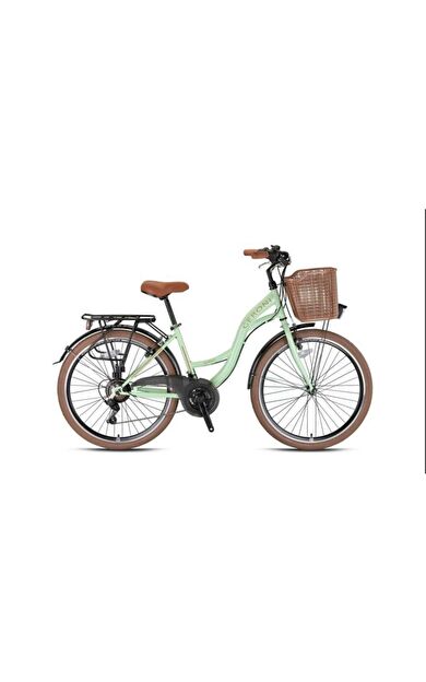 Geroni SIRIO - 26" City Bike - 21 Vites - V.B. - Mint Yeşili-Kahverengi - Shimano