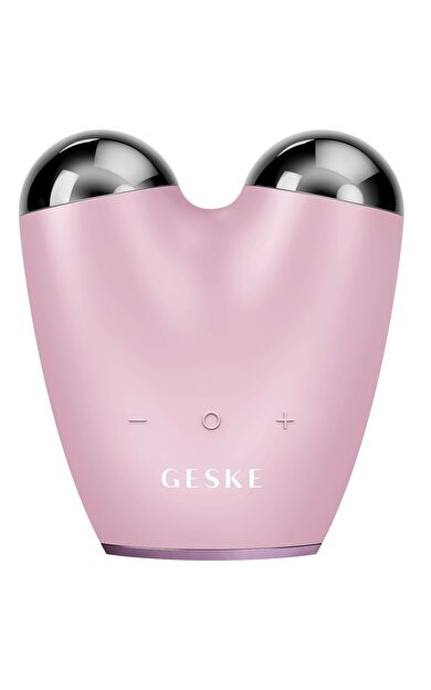 Geske Mikro Akım, Yaşlanma Karşıtı Titreşimli Yüz Ve Vücut Sıkılaştırma Cihazı | Microcurrent Face Lifter Pembe