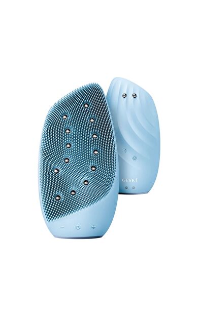 Geske Termal Yüz Temizleme Ve Mikro Akım Cilt Sıkılaştırıcı Cihaz | Sonic Thermo Facial Brush Face-lifter Mavi