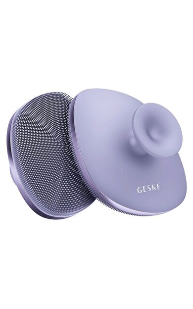 Geske Vücut Temizleme Fırçası (metal Detaylı Yumuşak Silikonlu) | Body Brush Mor