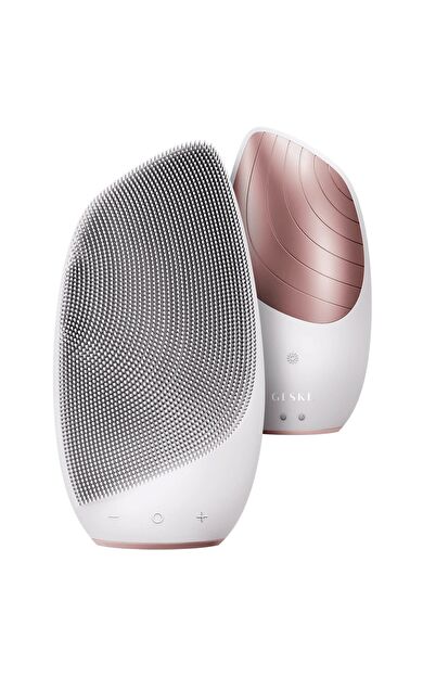 Geske Yüz Temizleme Ve Masaj Cihazı ( Titreşimli, Isılı) | Sonic Thermo Facial Brush Beyaz