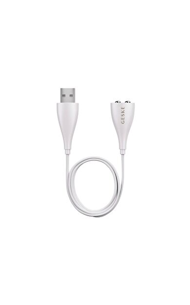 Geske Manyetik Usb Kablosu (geske Cihazlarına Uyumludur ) Beyaz