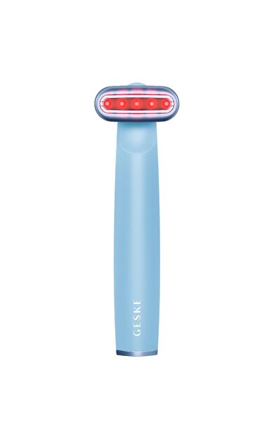 Geske Sıkılaştırıcı Yüz Bakım Cihazı (kırmızı Led Terapili Titreşimli Ve Döner Başlıklı) | Skin Firming Wand Mavi