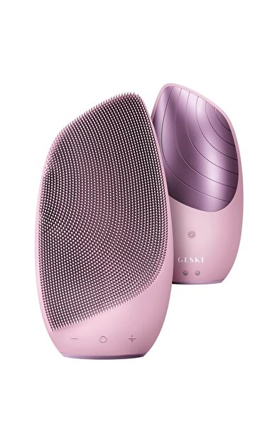 Geske Yüz Temizleme Ve Masaj Cihazı ( Titreşimli, Isılı) | Sonic Thermo Facial Brush Pembe