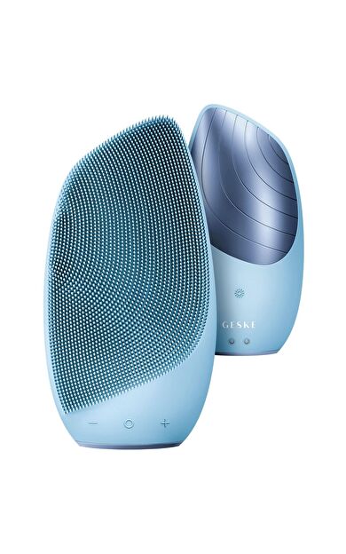 Geske Yüz Temizleme Ve Masaj Cihazı ( Titreşimli, Isılı) | Sonic Thermo Facial Brush Mavi