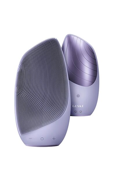 Geske Yüz Temizleme Ve Masaj Cihazı ( Titreşimli, Isılı) | Sonic Thermo Facial Brush Mor