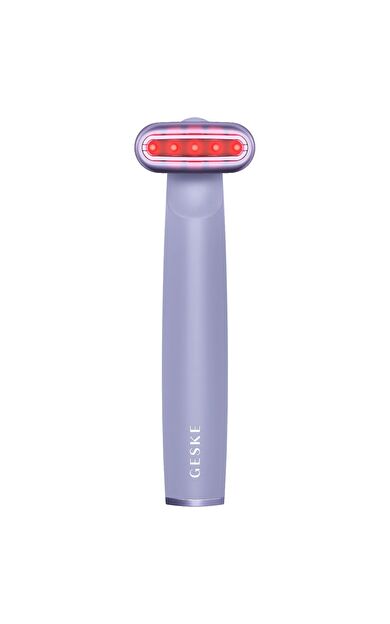 Geske Sıkılaştırıcı Yüz Bakım Cihazı (kırmızı Led Terapili Titreşimli Ve Döner Başlıklı) | Skin Firming Wand Mor