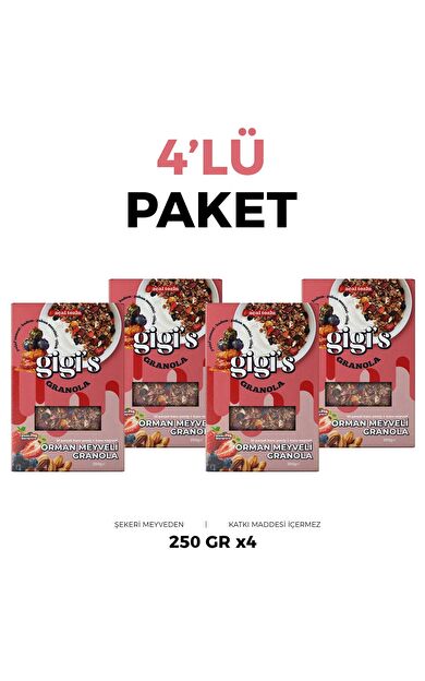 Gigi's Açai Orman Meyveli Granola ( 4 adet )
