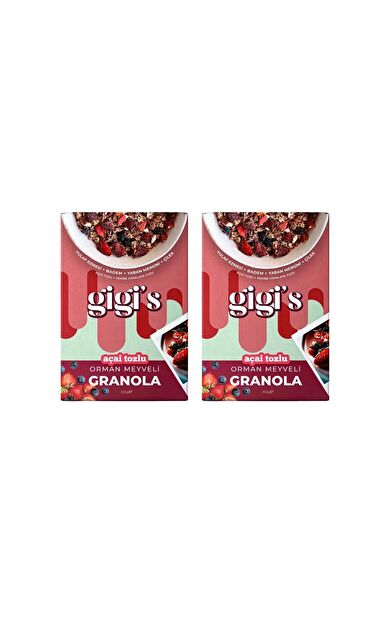 Gigi's Orman Meyveli Granola - Açai Tozlu 2'li Paket 2x250 gram